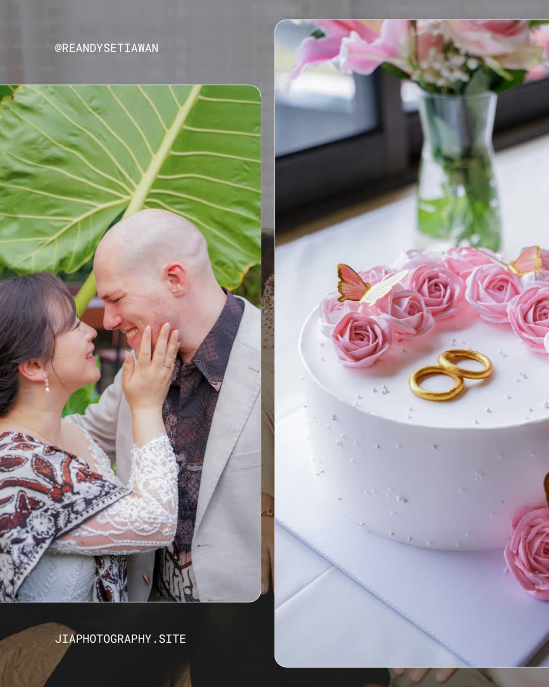 Portrait from a wedding and intimate celebration