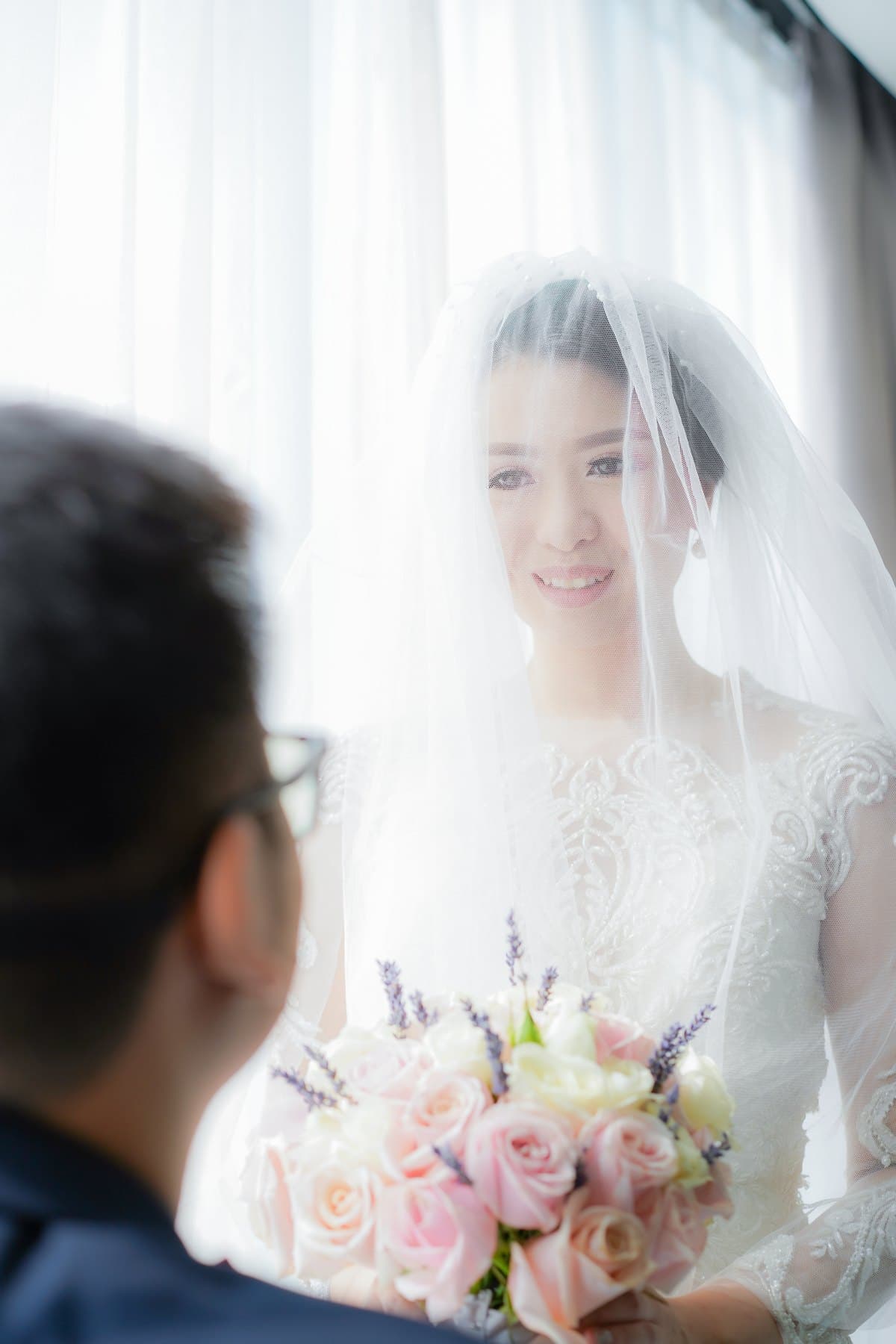 Soft Bridal Moment